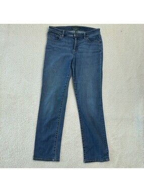 Lauren Jeans Co Ralph Lauren Womens 10 Bootcut Jeans Medium Wash Stretch Denim
